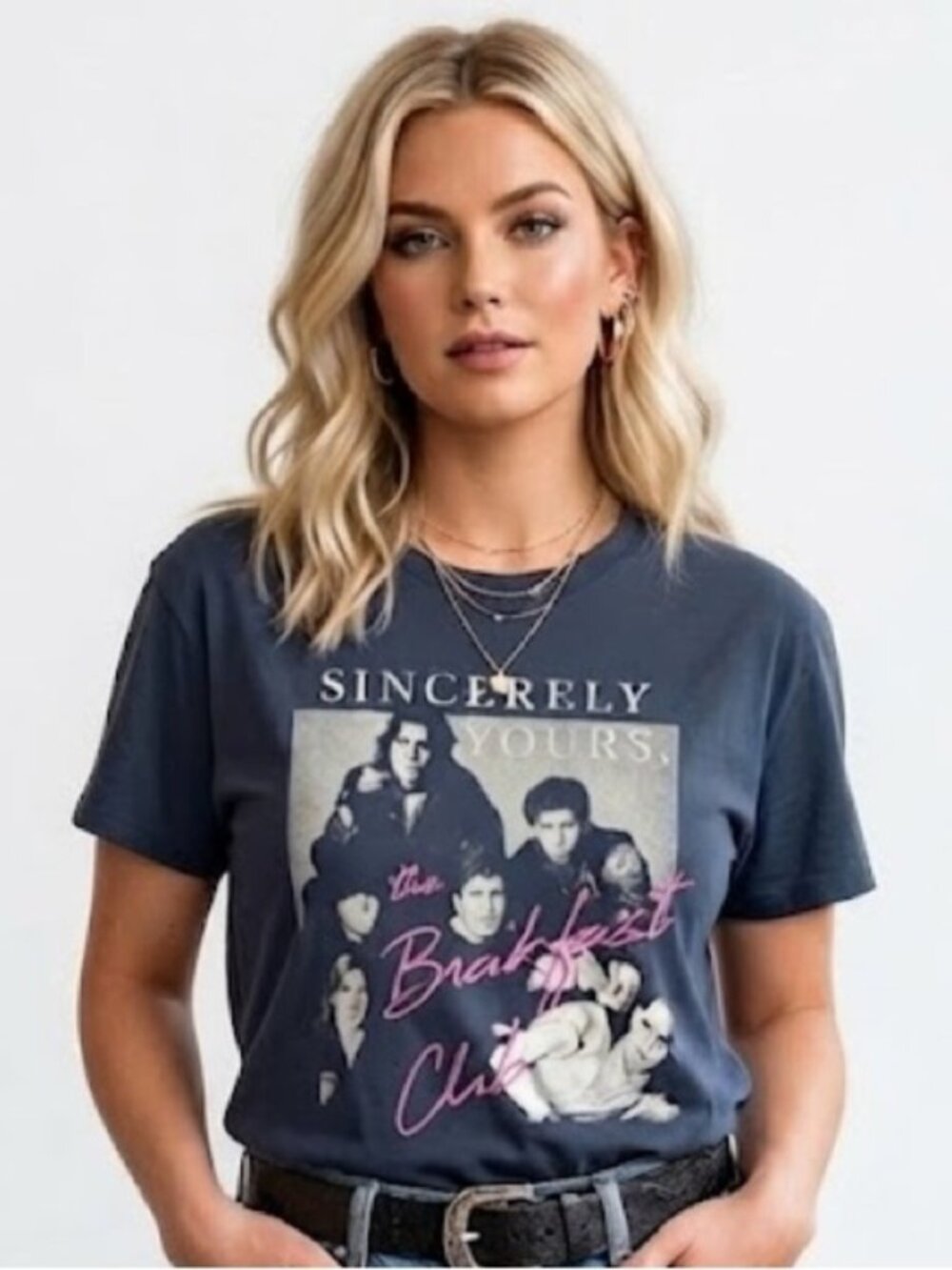 The Breakfast Club Graphic T Shirt Retro Vintage Style Women's XXL NWT